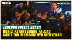 EKSKLUSIF! Momen Falcao Menahan Sakit di Lapangan, Sempat Terkapar namun Bangkit Lagi