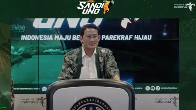 Menparekraf Sandiaga Uno dalam The Weekly Brief with Sandi Uno, Senin, 24 Juni 2024