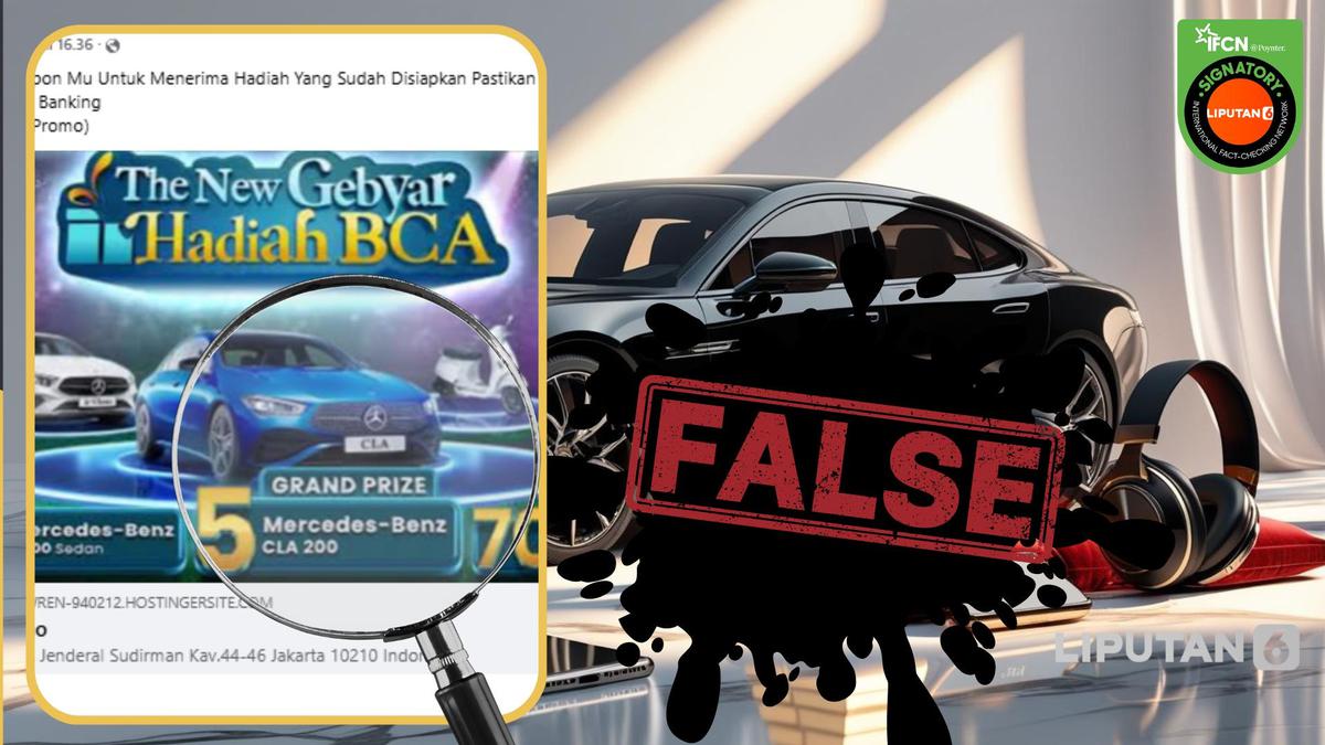 Cek Fakta: Tidak Benar Ini Link Kupon untuk Terima Hadiah Gebyar BCA