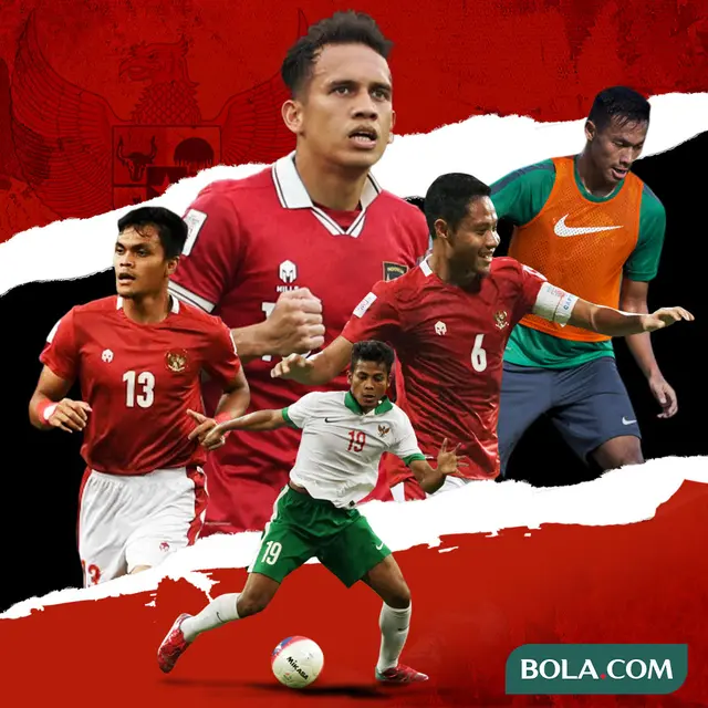 Timnas Indonesia - Evan Dimas, Egy Maulana Vikri, Zulfiandi, Andy Setyo, Rachmat Irianto