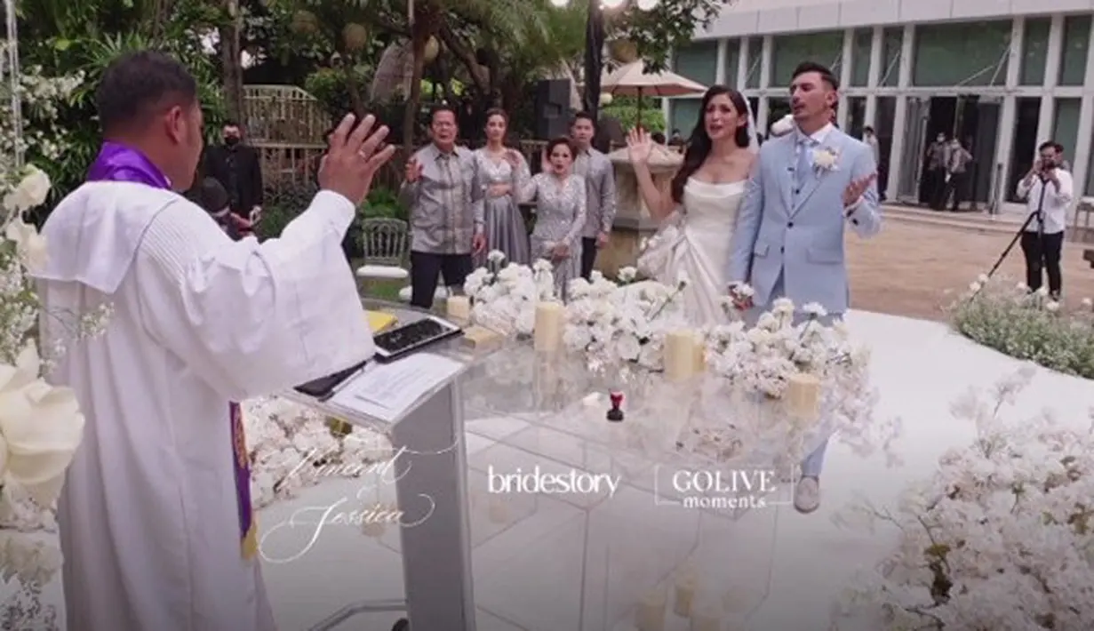 Jessica Iskandar dan Vincent Verhaag (Foto: dok. Instagram Bridestory)