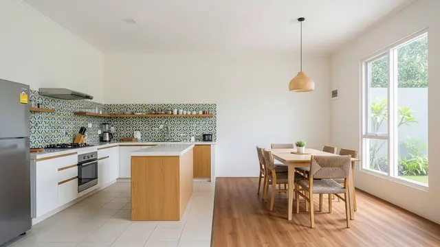 Model Rumah Mungil Tapi Punya Dapur dan Ruang Makan Lega
