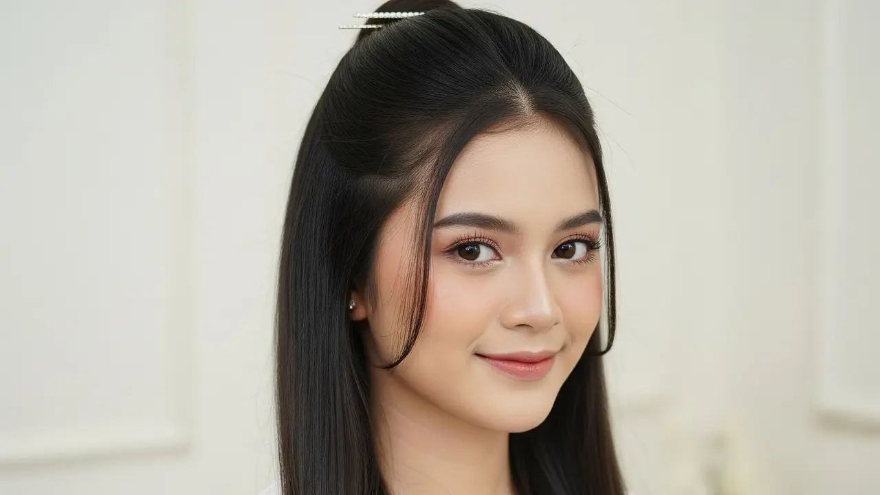 Model Rambut Wanita Korea Panjang Lurus