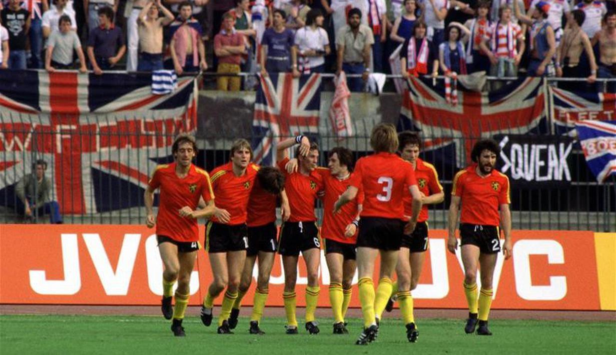 Timnas Belgia membuat kejutan dengan melaju ke final Piala Eropa 1980. Sayangnya, para pemain muda Belgia ini harus takluk dari Jerman Barat 1-2 di final yang berlangsung di Stadion Olimpico, Roma. (www.squawka.com)