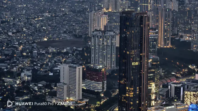 <p>Hasil Foto Gedung Berlatar Skyline Jakarta menggunakan Huawei Pura 80 Pro. (Liputan6.com/Anka Fergy Agustian)</p>