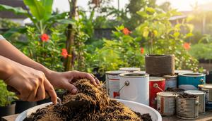 7 Cara Menanam Cabai di Kaleng Cat Bekas, Mudah dan Hemat Lahan (Foto: Gemini AI)