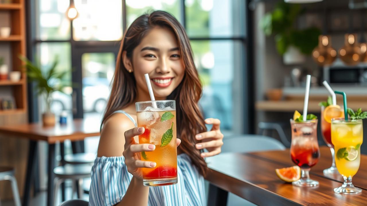 caption minuman segar