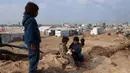 Serangan Israel yang hingga kini kian gencar dilakukan berpotensi kuat menyebabkan anak-anak di Gaza melewatkan dua tahun ajaran sekolah. (Eyad BABA/AFP)