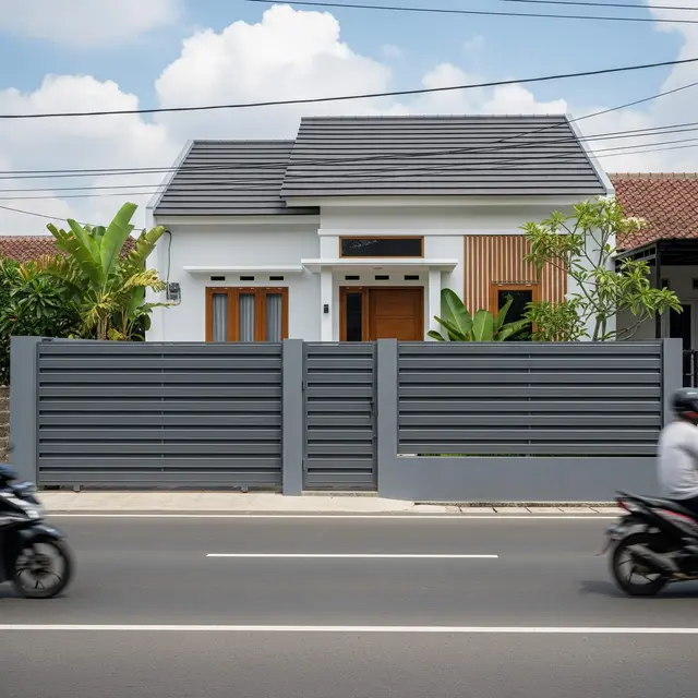 Pagar Baja Ringan untuk Rumah Tipe Kecil