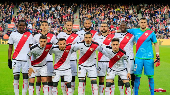 Satu di antara jersey ikonik Rayo Vallecano. (FOTO / La Liga)