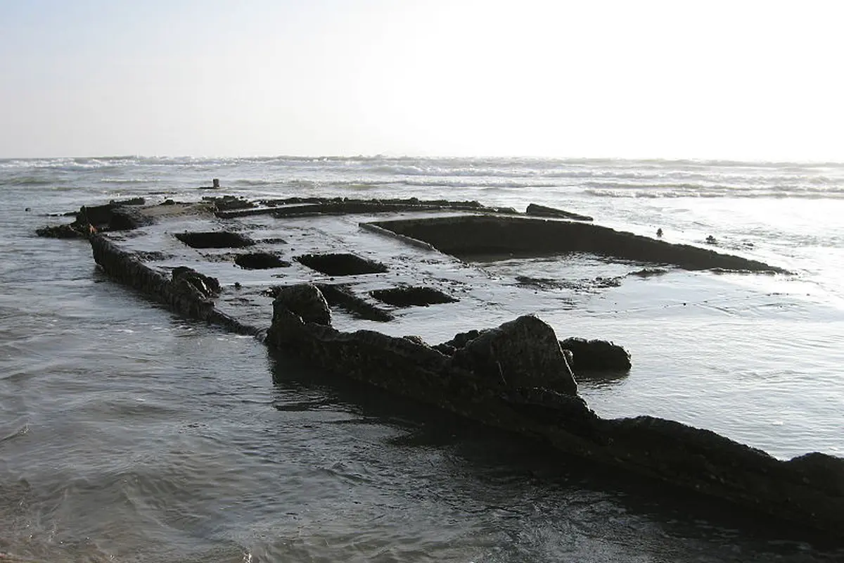 Bangkai Kapal SS Monte Carlo muncul di pesisir California