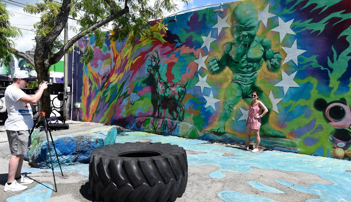 Seniman Mural Dunia Pamer Karya Di Miami Foto Liputan6com