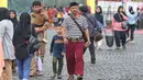 Beberapa pertunjukan kesenian khas seperti atraksi silat, topeng blantek, dan pertunjukan lainnya siap menghibur pengunjung di perayaan Lebaran Betawi 2025. (Liputan6.com/Angga Yuniar)