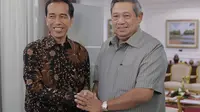 Jokowi saat bertemu Presiden SBY. (Abror/presidenri.go.id)