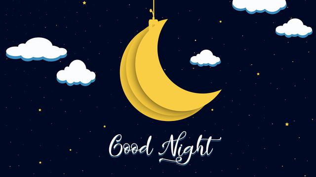 Ilustrasi ucapan selamat malam, selamat tidur