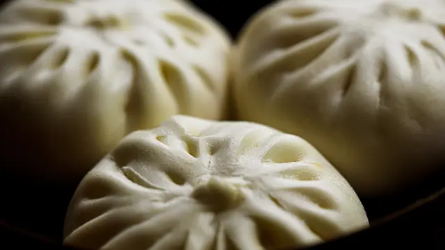 Contoh ilustrasi dimsum yaitu dimsum isi ayam