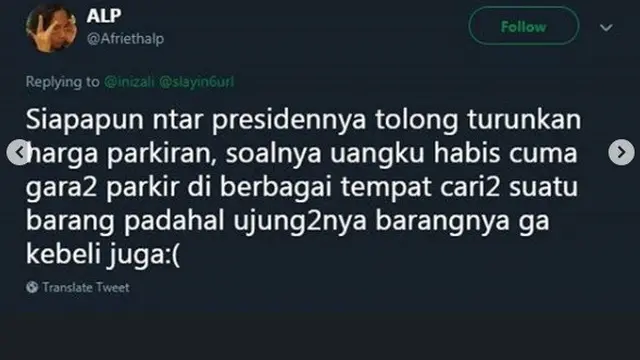 pesan nyeleneh warganet untuk capres terpilih