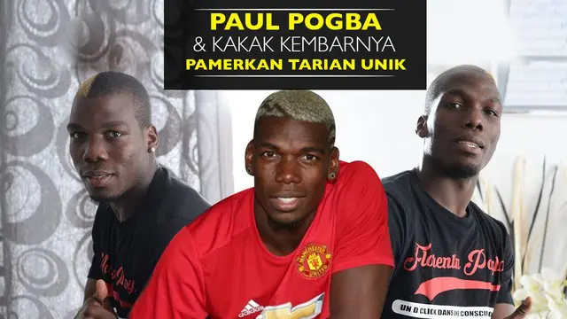 Video Paul Pogba, Mathias Pogba dan Florentin Pogba memamerkan tarian unik keluarga mereka di akun Instagram Paul Pogba.