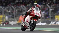 Andi Gilang saat mengikuti balapan Moto2 Prancis di Sirkuit Le Mans, Minggu (11/10/2020). (Istimewa)