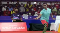 Atlet para badminton tunggal putra India klasifikasi SL 3 Dinesh Rajaiah mengalahkan rekan senegaranya&nbsp;Prakash Stephen dengan skor 21-16, 18-21, dan 21-15 pada&nbsp;FOX'S Indonesia Para Badminton International 2022 di GOR Among Rogo, Daerah Istimewa Yogyakarta, Selasa (23/8). (foto: istimewa)