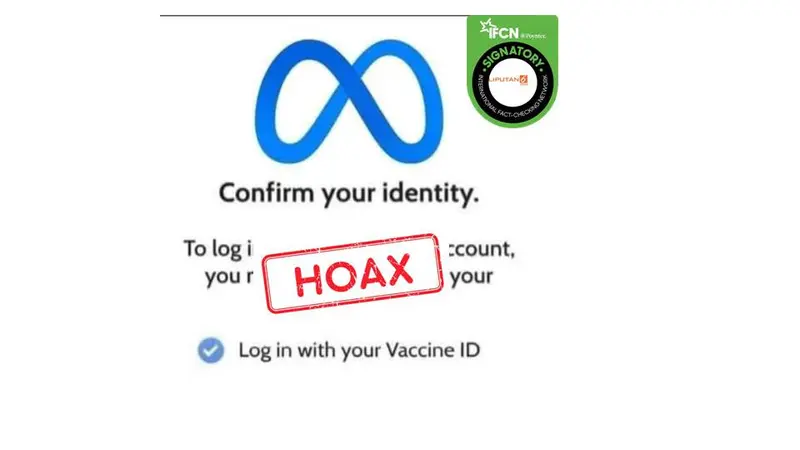 Cek Fakta login Facebook menggunakan bukti vaksinasi covid-19