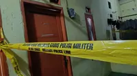Lokasi penemuan mayat membusuk di sebuah kontrakan di Jalan Bonjol, Pondok Karya, Pondok Aren, Kota Tangerang Selatan. (Liputan6.com/Pramita Tristiawati)