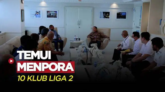 Berita Video, 10 Perwakilan Klub Liga 2 Temui Menpora dan APPI pada Senin (16/1/2023)