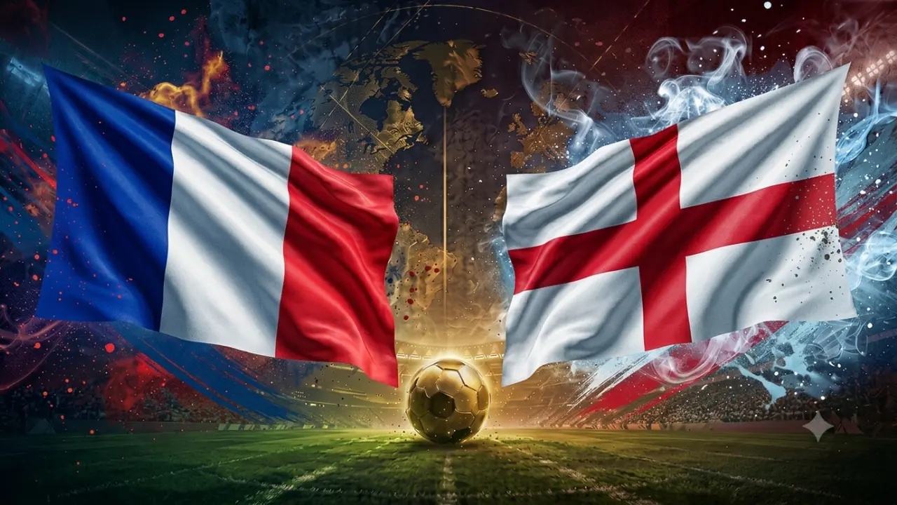 Ilustrasi Timnas Prancis Vs Inggris