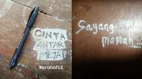 Bikin Nostalgia, 6 Coretan Murid di Meja Sekolah Ini Nyeleneh