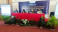 Para perwakilan tim pengendalian inflasi daerah di wilayah Priangan Timur, Jawa Barat tengah melakukan rapat koordinasi dan evaluasi mengenai capai ekonomi menjelang akhir tahun. (Liputan6.com/Jayadi Supriadin)