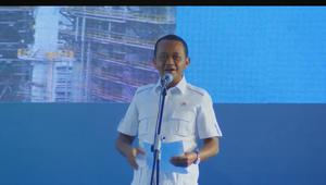 Menteri ESDM Bahlil Lahadalia saat Peresmian RDMP Balikpapan, Senin (12/1/2026). (Foto:Liputan6.com/Tira Santia)