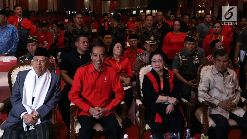 Jokowi - Ma'ruf Amin Hadiri HUT ke-46 PDIP
