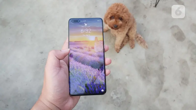 Tampilan depan Huawei P40 Pro. Liputan6.com/Iskandar