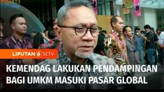 Presiden Joko Widodo membuka pameran UMKM di JCC Senayan, Jakarta, Kamis pagi. Pameran ini diadakan dalam rangka membuka pintu global untuk UMKM Indonesia.