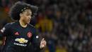 Pemain Manchester United, Tahith Chong, saat pertandingan melawan Wolverhampton Wanderers pada laga Piala FA di Stadion Molineux, Sabtu (4/1/2020). Kedua tim bermain imbang 0-0. (AP/Rui Vieira)