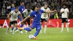 Setelah menderita kekalahan dari Hungaria pada akhir pekan lalu, kali ini Inggris mendapatkan satu poin usai menahan imbang Jerman pada matchday 2 Grup A3 UEFA Nations League 2022/23 di Allianz Arena, Rabu (8/6/2022) dini hari WIB. (AFP/Tobias Schwarz)