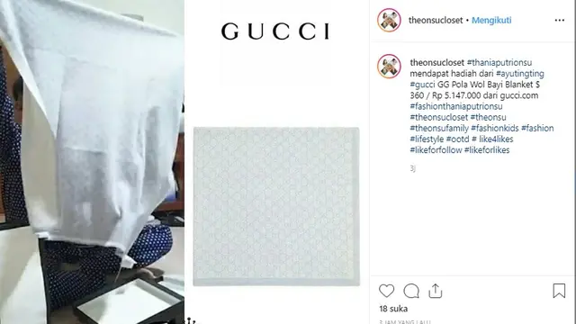 Meski Baru Lahir, Putri Ruben Onsu Ini Sudah Kenakan Barang-Barang Branded