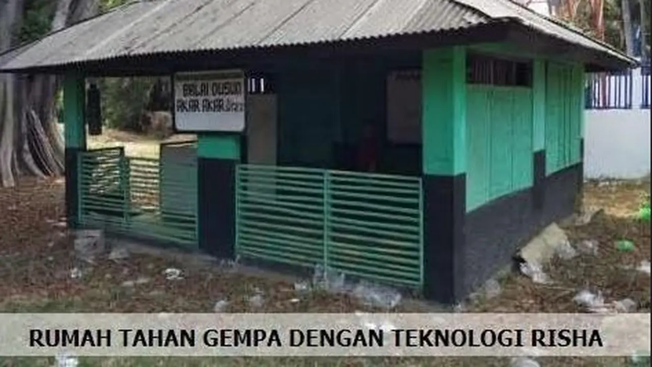 Rumah Tahan Gempa dengan Teknologi Risha (Foto: Dok Kementerian PUPR)