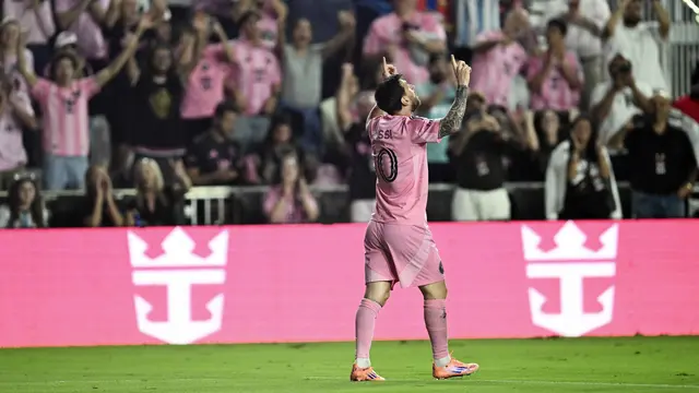 Messi Cetak Brace, Inter Miami Unggul atas Nashville