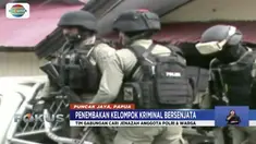 Tim gabungan cari jenazah dua anggota Polri dan seorang camat yang ditembak kelompok kriminal bersenjata di Papua.