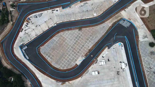 FOTO: Memantau Pembangunan Sirkuit Formula E di Ancol