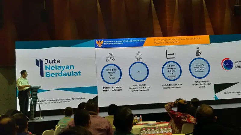 Kementerian Koordinator Bidang Maritim meluncurkan Program Satu Juta Nelayan Berdaulat di Jakarta. Merdeka.com/Yayuk Agustini Rahayu
