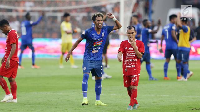 Ekspresi Pemain Persija Usai Ditahan Imbang Arema FC