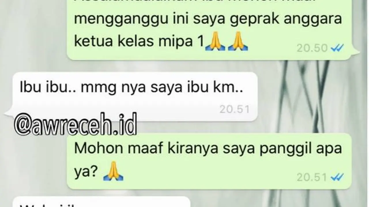 Chat Kocak Guru dan Murid Ini Bikin Tepuk Jidat