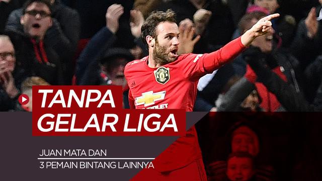Berita motion grafis 4 bintang sepak bola yang belum raih gelar liga, ada Juan Mata dan mantan rekan di Chelsea.