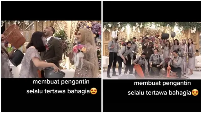 Heboh, Aksi Bridesmaid dan Groomsmen Ini Bikin Suasana Jadi Makin Seru