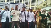 Eggi Sudjana mendaftarkan partainya sebagai peserta Pemilu 2019 ke KPU (Liputan6.com/ Putu Merta Surya Putra)