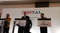 Momen konferensi Indonesia-Australia Digital Forum (IADF) yang digelar di Jakarta. Liputan6.com/Andina Librianty