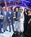 Indonesian Box Office Movie Awards atau IBOMA 2018 lembali dihelat oleh SCTV sebagai bentuk apresiasi terhadap seluruh elemen perfilman di Indonesia. Di ajang besar ini, Pengabdi Setan sukses memborong piala kemenangan. (Adrian Putra/Bintang.com)