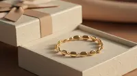 Model Gelang Emas Kecil yang Sedang Hit (created by AI)